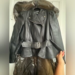 Alexander McQueen leather jacket brand new size 42